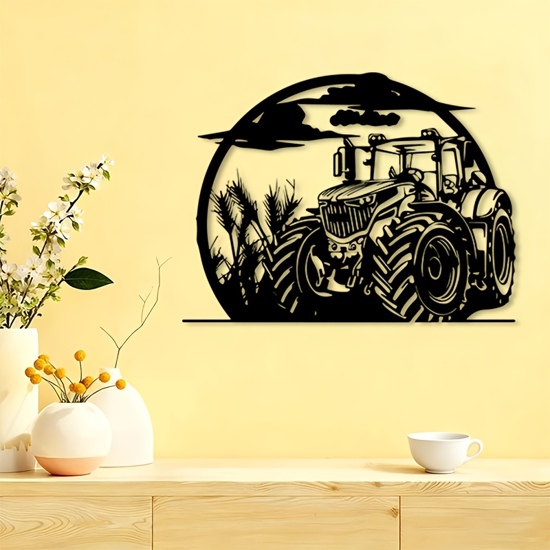 Agriculture Farm House - 브랜드 러스틱 트랙터 금속 벽 장식