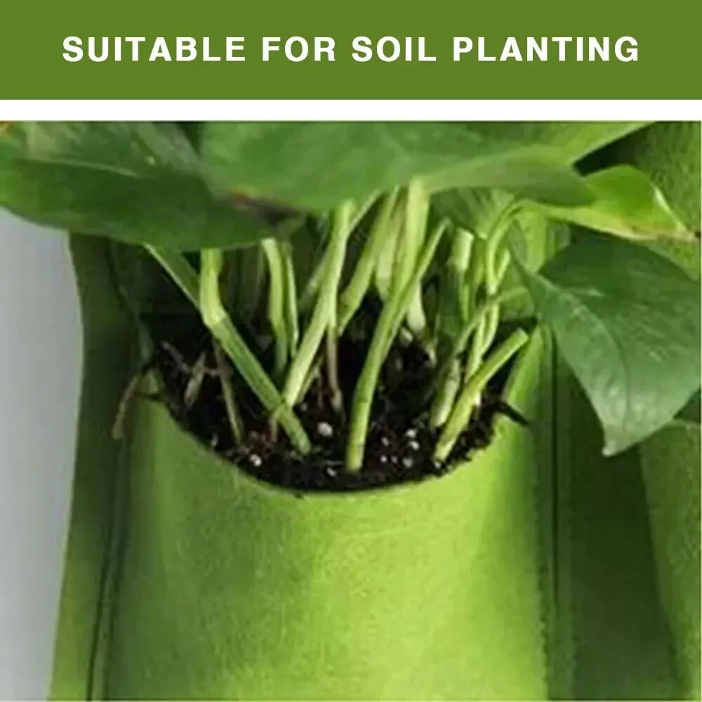 새로운 벽 교수형 주머니 심기 가방 꽃 냄비 홈 정원  - Agriculture Vertical Farming 리뷰 및 가격